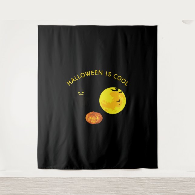 Halloween is cool tapestry (Front)