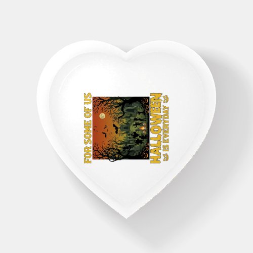 Halloween Is Everyday Graveyard Zombies Bonfire Pu Paperweight