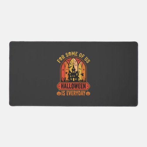 Halloween Is Everyday Haunted House Retro Desk Mat