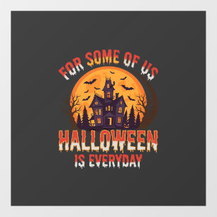 Halloween Is Everyday Haunted House Vintage Graphi Floor Decals
