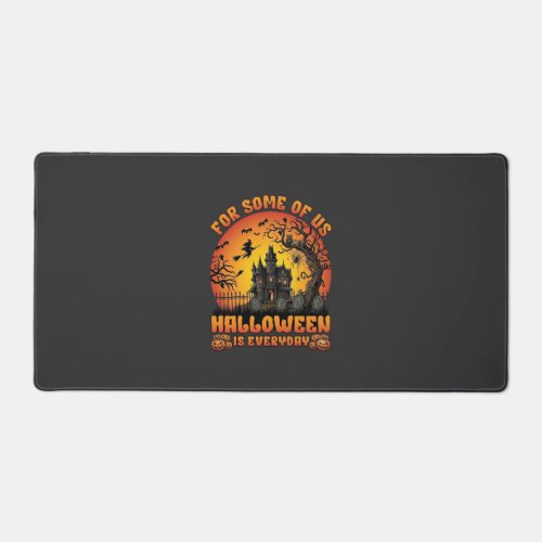 Halloween Is Everyday Haunted House Witch Moon_1 Desk Mat
