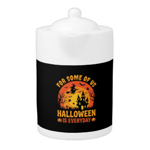Halloween Is Everyday Haunted House Witch Teapot