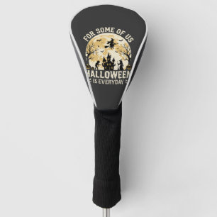 Halloween Is Everyday Haunted Moon Witch Silhouett Golf Head Cover
