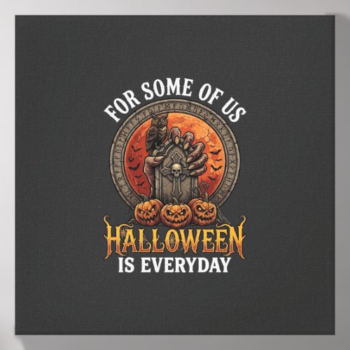 Halloween Is Everyday Monster Hand Tombstone Pumpk Canvas Photo Tile