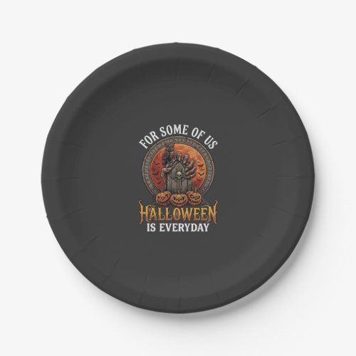 Halloween Is Everyday Monster Hand Tombstone Pumpk Paper Plates