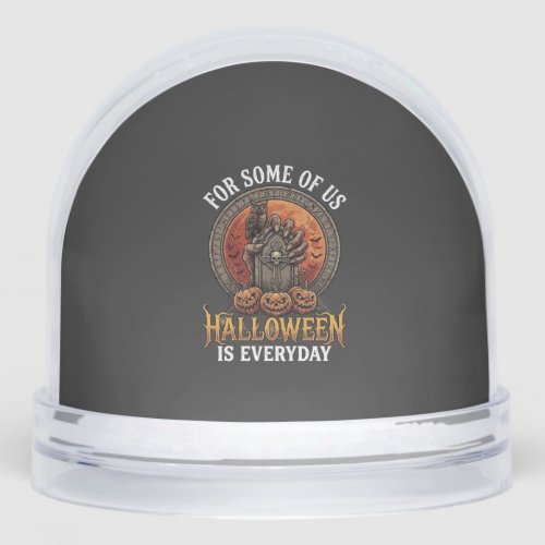 Halloween Is Everyday Monster Hand Tombstone Pumpk Snow Globe