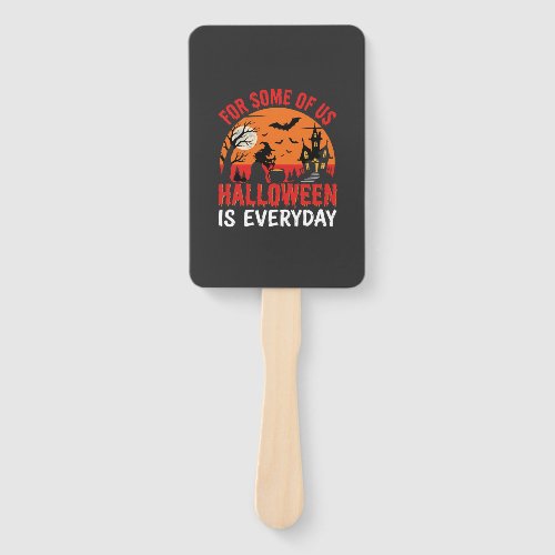 Halloween Is Everyday Witch Haunted House Hand Fan