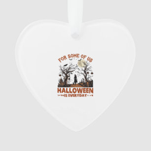 Halloween Is Everyday Witch Silhouette Full Moon G Ornament