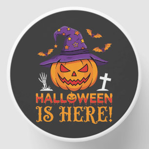 Halloween Is Here Witch Pumpkin Vector Mini Candle Favors