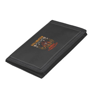 Halloween Is Lifestyle Cancelled Castle Skulls Pum Trifold Wallet