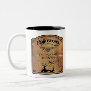Halloween is my favorite Month! Two-Tone Coffee Mug