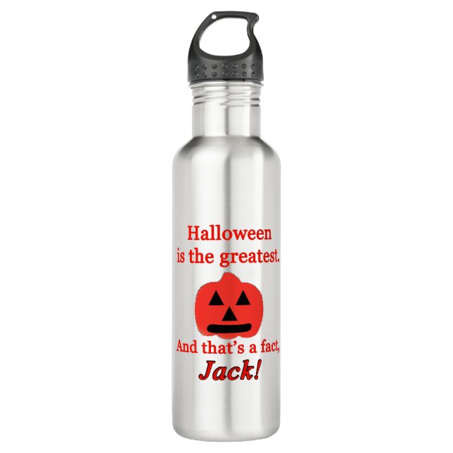 halloween is the greatest stainless steel water bottle (Front)