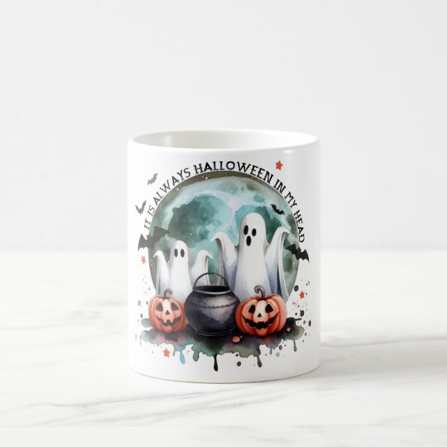 HALLOWEEN It is always Halloween in my head Coffee Mug (Center)