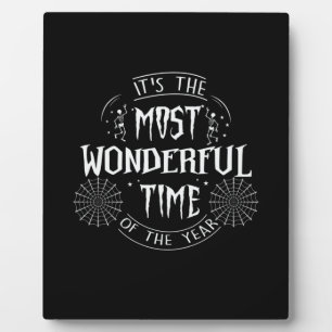 Halloween It Is The Most Wonderful Time Birthday Plaque
