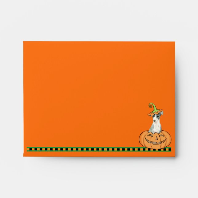 Halloween Italian Greyhound Envelope (Front)