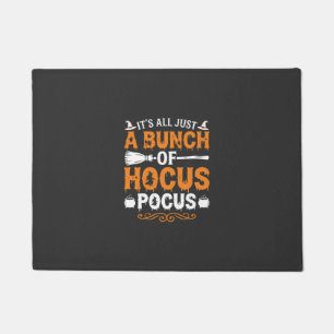 Halloween Its All Just Hocus Pocus Witch Doormat