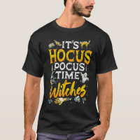 Halloween It's Hocus Pocus Time Witches Girls ladi