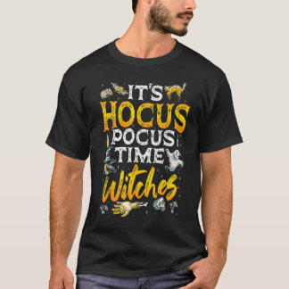 Halloween It's Hocus Pocus Time Witches Girls ladi T-Shirt
