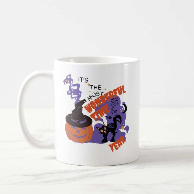 Halloween It's the most wonderful time of the year Coffee Mug (Left)