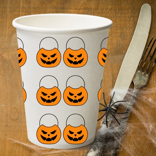 Halloween Jack and Jill O_Lantern  Paper Cups
