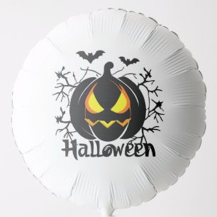 Halloween Jack-O-lantern and Bats Balloon