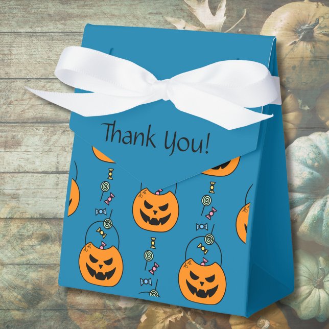 Halloween Jack-O-Lantern Boy Baby Shower  Favor Boxes (Creator Uploaded)