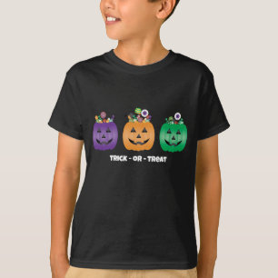 Halloween Jack O Lantern Candy Pail T-Shirt