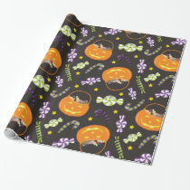 Halloween Jack o' Lantern Candy Wrapping Paper