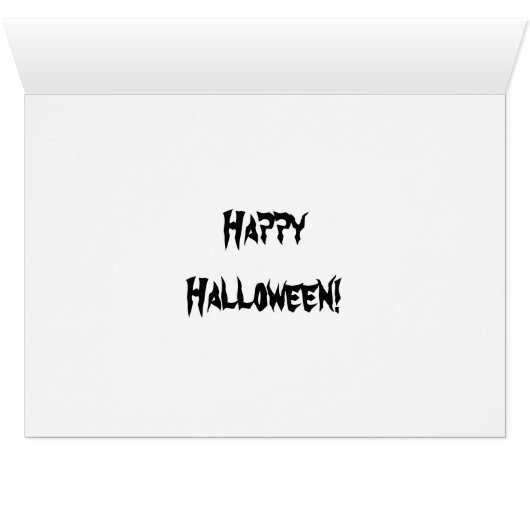 Halloween Jack-O-Lantern Card (Inside Horizontal (Bottom))
