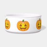 Halloween Jack O’Lantern Cartoon Pumpkins Bowl<br><div class="desc">Cute orange cartoon Halloween pumpkin illustrations with happy face expressions.</div>
