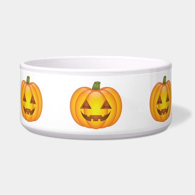 Halloween Jack O’Lantern Cartoon Pumpkins Bowl (Front)