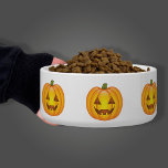 Halloween Jack O’Lantern Cartoon Pumpkins Bowl<br><div class="desc">Cute orange cartoon Halloween pumpkin illustrations with happy face expressions.</div>