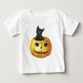 Halloween Jack-o-Lantern & Cat Baby T-Shirt