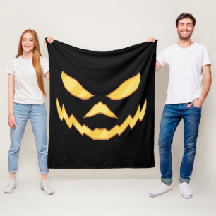 Halloween Jack O Lantern Fleece Blanket