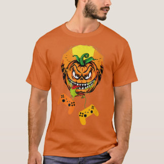 Halloween Jack O Lantern Gamer 690 T-Shirt