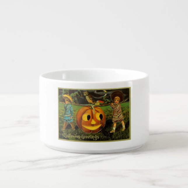 Halloween Jack-o-Lantern Harvest Night by Kids   Bowl (Center)