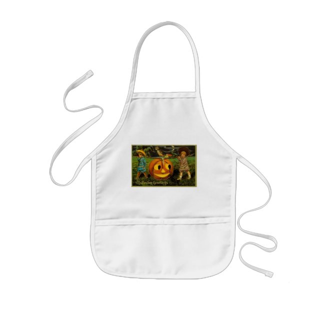Halloween Jack-o-Lantern Harvest Night by Kids   Kids' Apron (Front)