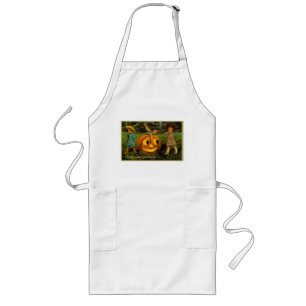 Halloween Jack-o-Lantern Harvest Night by Kids   Long Apron