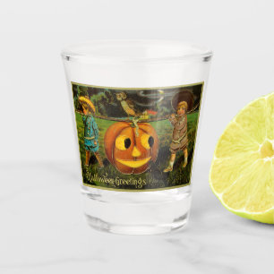 Halloween Jack-o-Lantern Harvest Night by Kids Shot Glass