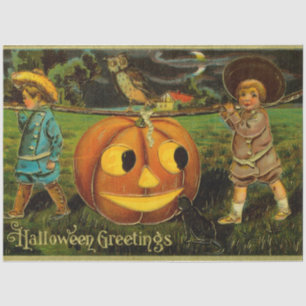 Halloween Jack-o-Lantern Harvest Night by Kids Tissue Paper