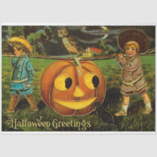 Halloween Jack-o-Lantern Harvest Night by Kids Tissue Paper
