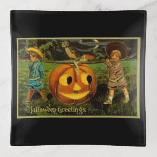 Halloween Jack-o-Lantern Harvest Night by Kids Trinket Tray