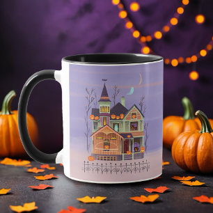 Halloween Jack-o'-lantern House Mug
