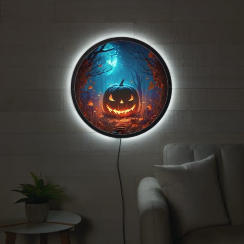 Halloween jack o lantern LED sign
