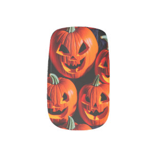 Halloween Jack-O-Lantern Nail Decals
