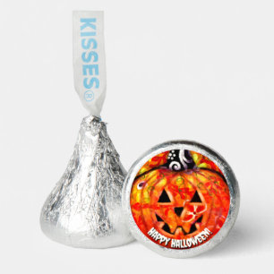 Halloween Jack O Lantern Orange Personalized Hershey®'s Kisses®