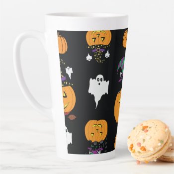 Halloween Jack O Lantern Pattern Mug by Eclectic_Ramblings at Zazzle
