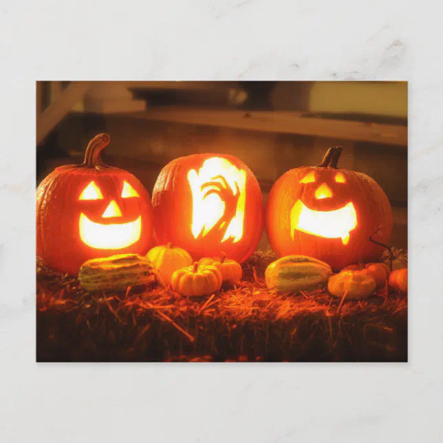 Halloween Jack O Lantern Postcard | Zazzle