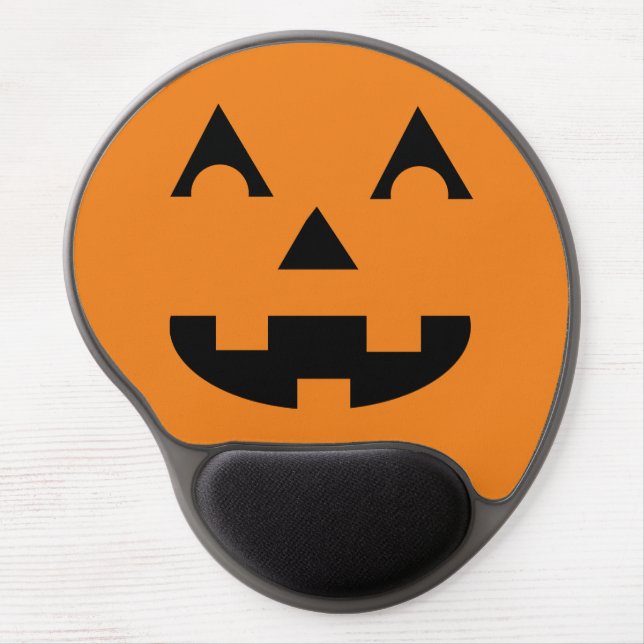 Halloween Jack O Lantern Pumpkin Face Gel Mouse Pad (Front)