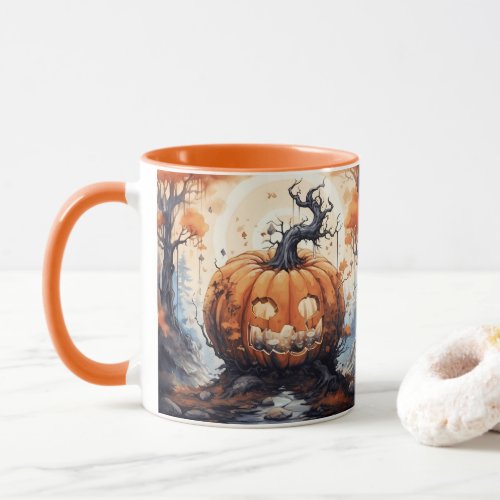 Halloween Jack O Lantern Pumpkin Mug